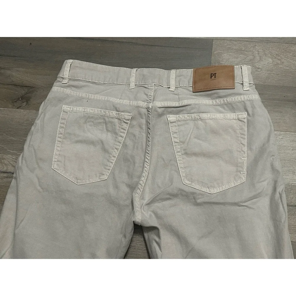 PT Torino Jazz Men's Denim RLZ Cotton Blend Beige Pants - Size 32x27